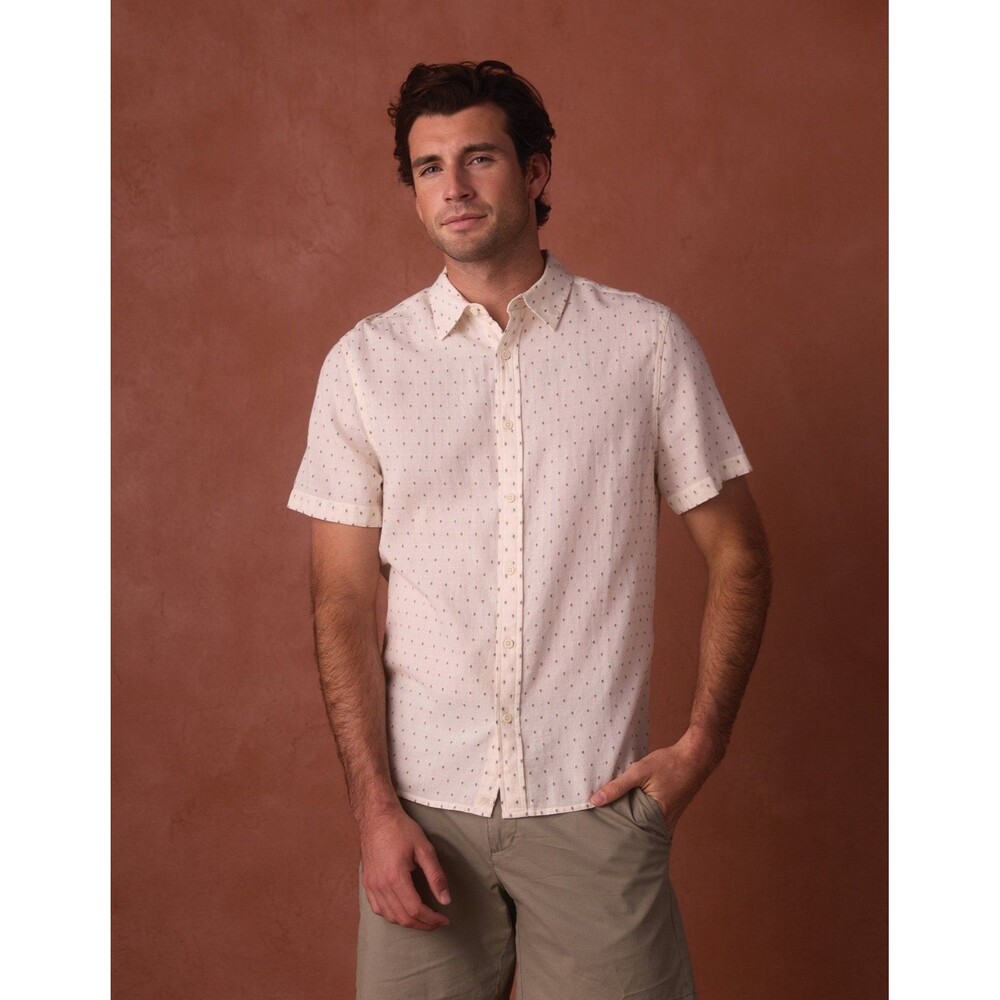 The Normal Brand Freshwater SS Button In Nep Dobby Size XXL Msrp $98